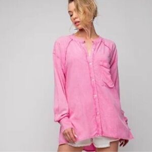 Easel Pink Women's Blouse